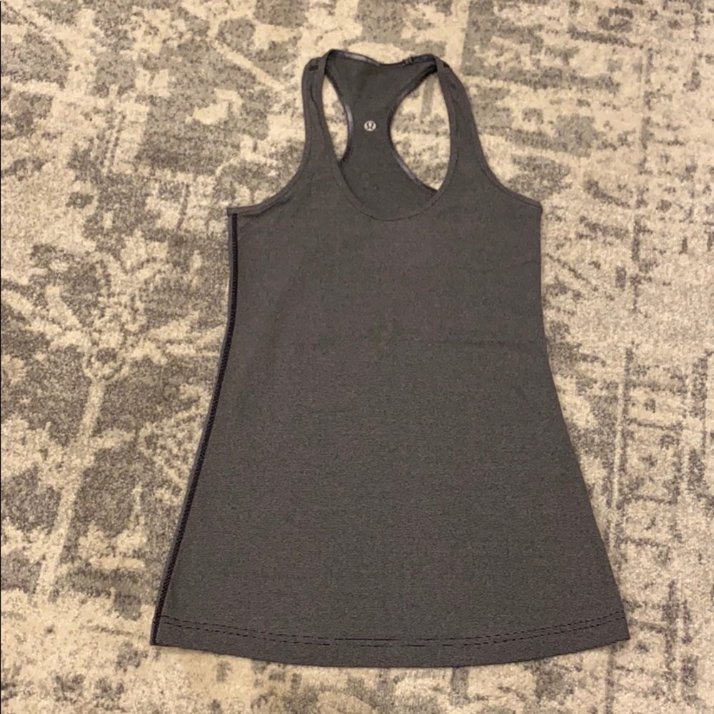 Lululemon grey racer back reversible tank
